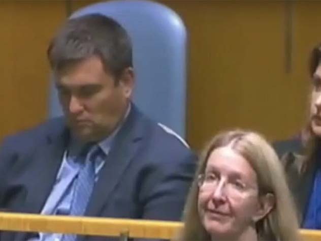 Климкин Климкин уснул во время выступления Порошенко в ООН