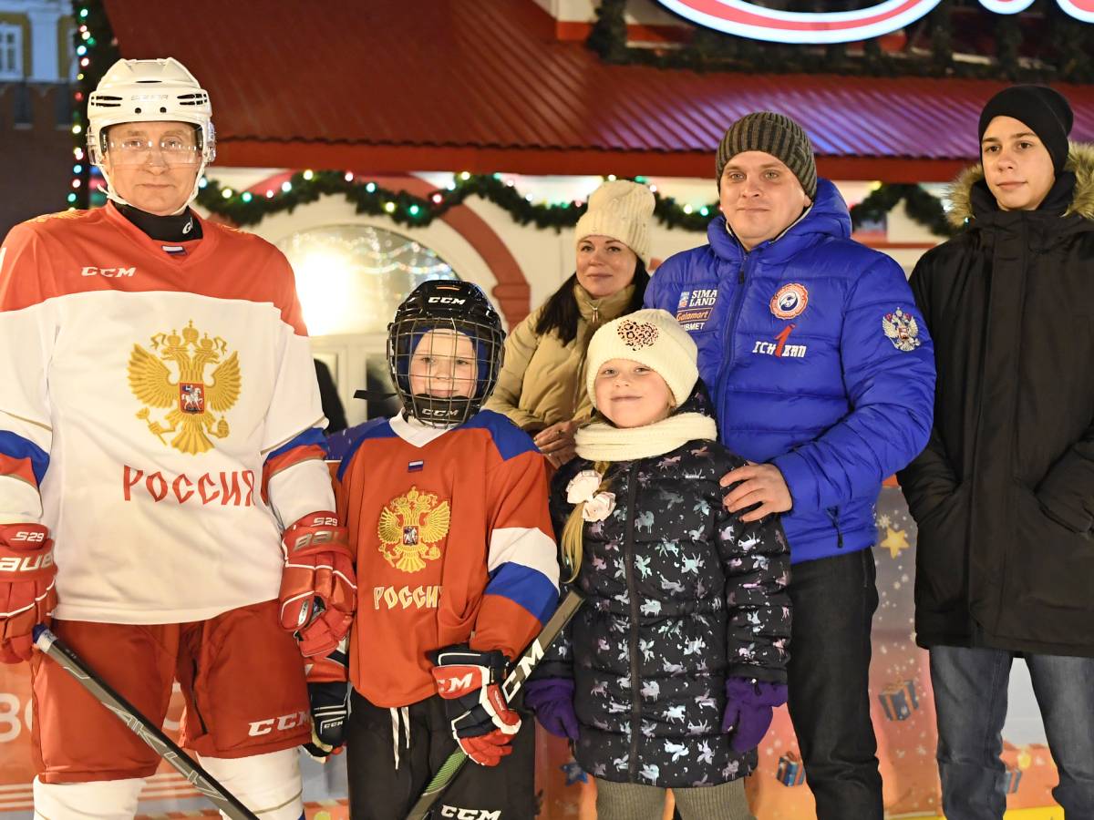 Владимир Путин, каток