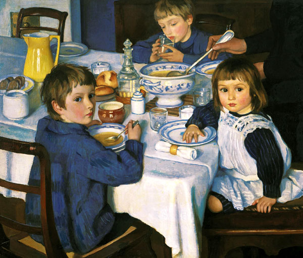 «За завтраком». 1914 г.
