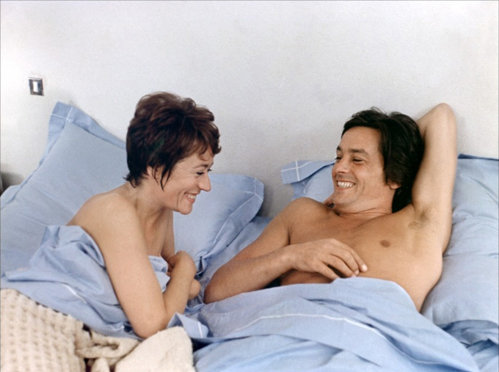 ...и с Аленом Делоном (кадр из фильма 