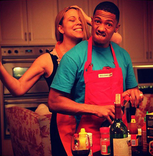 Мэрайя Кэри только прикидывается, что готовит. На самом деле главный повар тут - ее супруг Ник КЭННОН