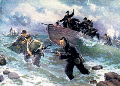 После боёв за мыс Фиолент фашисты прозвали морских пехотинцев чёрными дьяволами