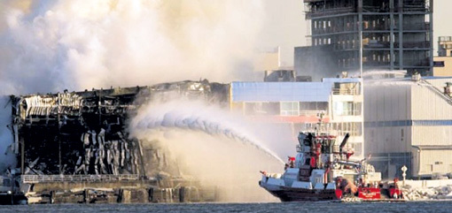 Одновременно с библиотекой ИНИОНа полностью выгорело хранилище городского архива в Нью-Йорке...