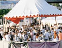 ПОД БЕЛОСНЕЖНЫМИ ШАТРАМИ: бомонд пил шампанское и слушал "Scorpions"