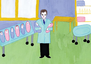 АЛЕКСАНДР ПАВЛЕНКО (11 ЛЕТ), СЕЛО ХЛЕВНОЕ, ЛИПЕЦКАЯ ОБЛАСТЬ: Дмитрий Анатольевич навещает новорожденных россиян