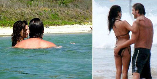 Очевидно, что актер без ума от очаровательной попки своей возлюбленной.